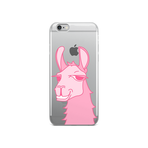 The Cool Llama - iPhone Case Pink