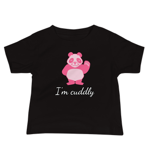 Howdy Panda - I'm Cuddly Baby T-Shirt Pink