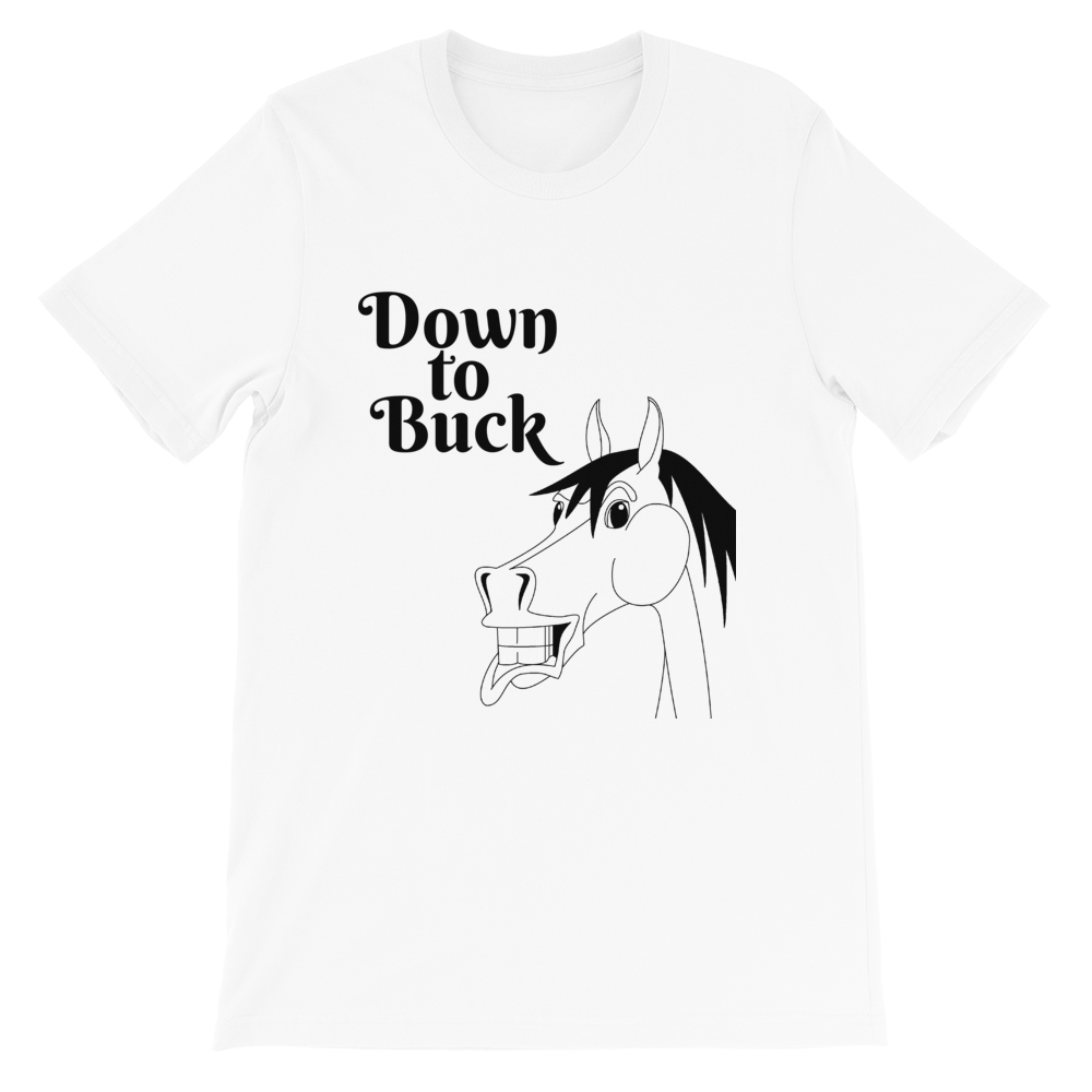 The Cheeky Horse - Down To Buck Light Coloured T-Shirt