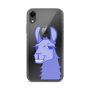 The Cool Llama - iPhone Case Blue