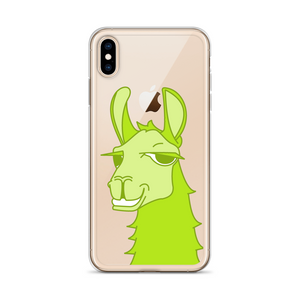 The Cool Llama - iPhone Case Green