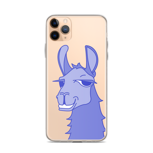 The Cool Llama - iPhone Case Blue