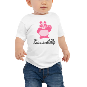 Howdy Panda - I'm Cuddly Baby T-Shirt Pink