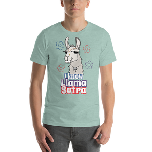 The Cool Llama - I Know Llama Sutra Light Coloured Unisex T-Shirt