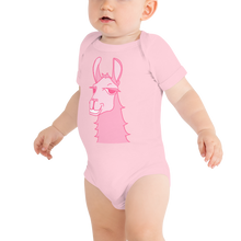 Load image into Gallery viewer, The Cool Lama - Baby Bodysuit Pink