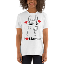 Load image into Gallery viewer, The Cool Llama - I Love Llamas Unisex T-Shirt