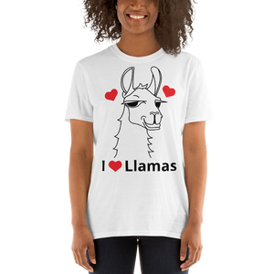 The Cool Llama - I Love Llamas Unisex T-Shirt