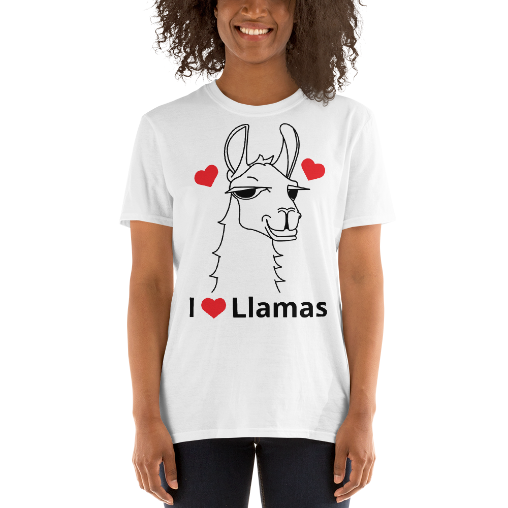 The Cool Llama - I Love Llamas Unisex T-Shirt