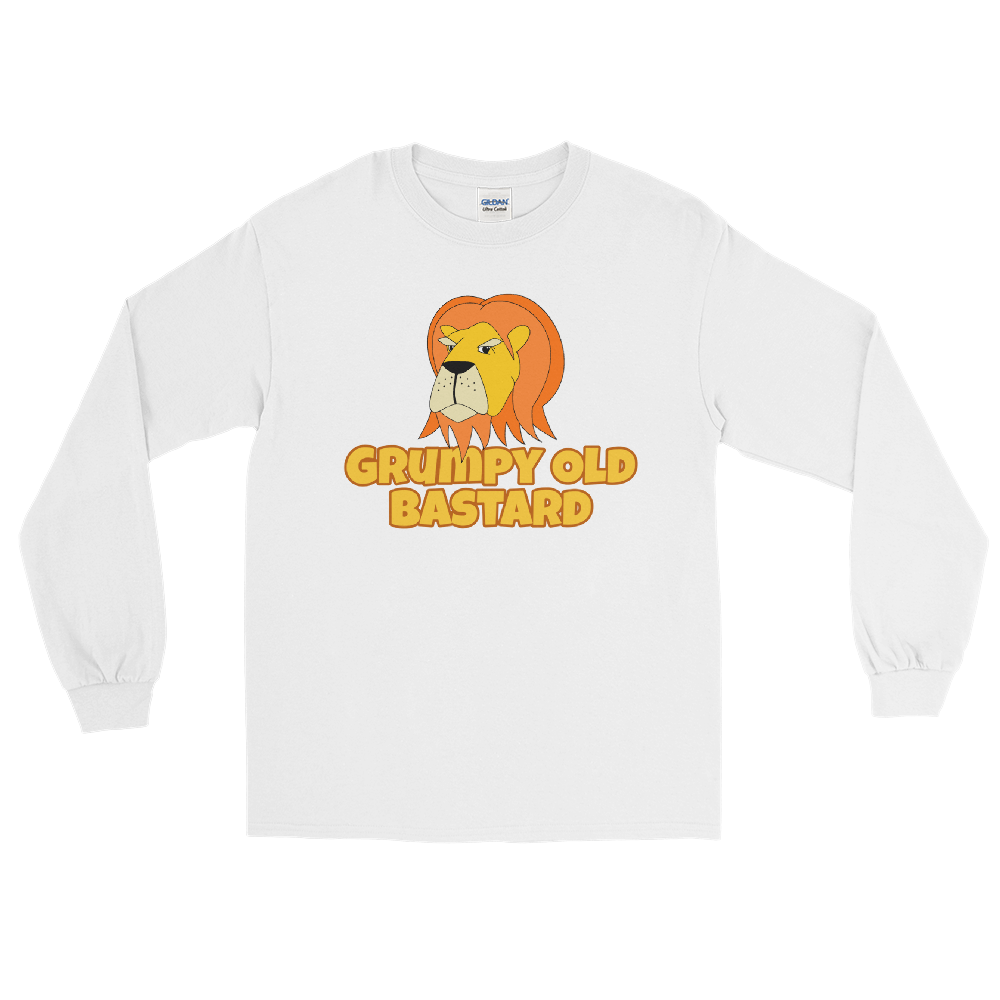 Grumpy Lion - Grumpy Old Bastard Long Sleeve T-Shirt