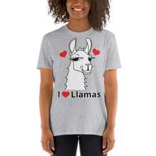 Load image into Gallery viewer, The Cool Llama - I Love Llamas Unisex T-Shirt