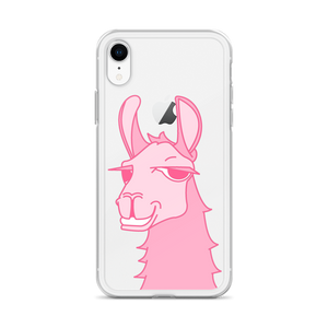 The Cool Llama - iPhone Case Pink