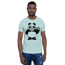 Load image into Gallery viewer, Howdy Panda - Light Coloured Unisex T-Shirt