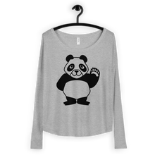 Load image into Gallery viewer, Howdy Panda - Women&#39;s Long Sleeve Shirt