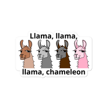 Load image into Gallery viewer, The Cool Lama - Llama Chameleon Sticker