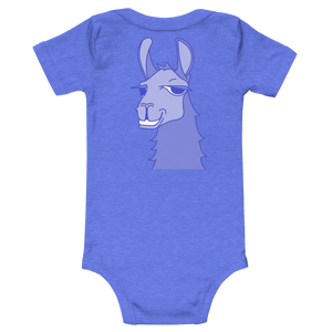 The Cool Llama - Baby Bodysuit Blue