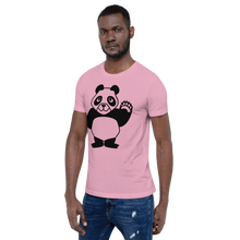 Load image into Gallery viewer, Howdy Panda - Light Coloured Unisex T-Shirt