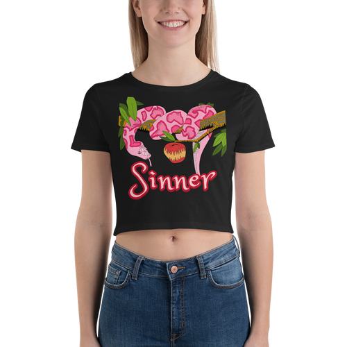 The Serpent - Sinner Women’s Crop Tee