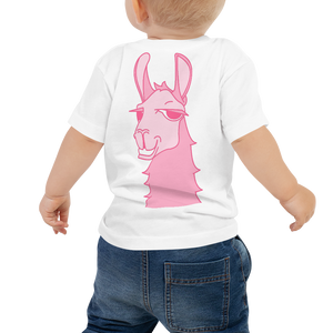 The Cool Llama - Baby T-Shirt Pink