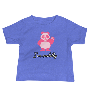 Howdy Panda - I'm Cuddly Baby T-Shirt Pink