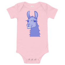 Load image into Gallery viewer, The Cool Llama - Baby Bodysuit Blue