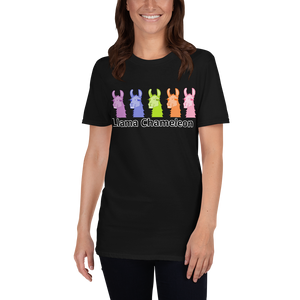 The Cool Llama - Rainbow Llama Chameleon Unisex T-Shirt