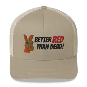 Australia - Better Red Than Dead Kangaroo Trucker Cap Hat