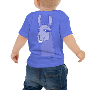 The Cool Llama - Baby T-Shirt Blue