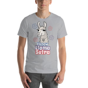 The Cool Llama - I Know Llama Sutra Light Coloured Unisex T-Shirt