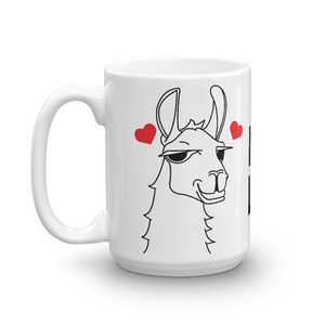 The Cool Llama - I Love Llamas Mug