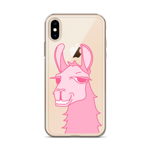 The Cool Llama - iPhone Case Pink