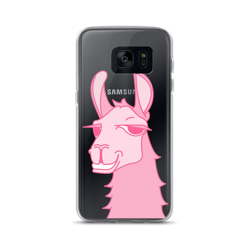 The Cool Llama - Samsung Phone Case Pink