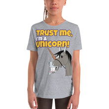 Load image into Gallery viewer, The Cheeky Horse - Trust Me, I&#39;m A Unicorn Kids T-Shirt