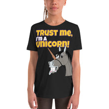 Load image into Gallery viewer, The Cheeky Horse - Trust Me, I&#39;m A Unicorn Kids T-Shirt