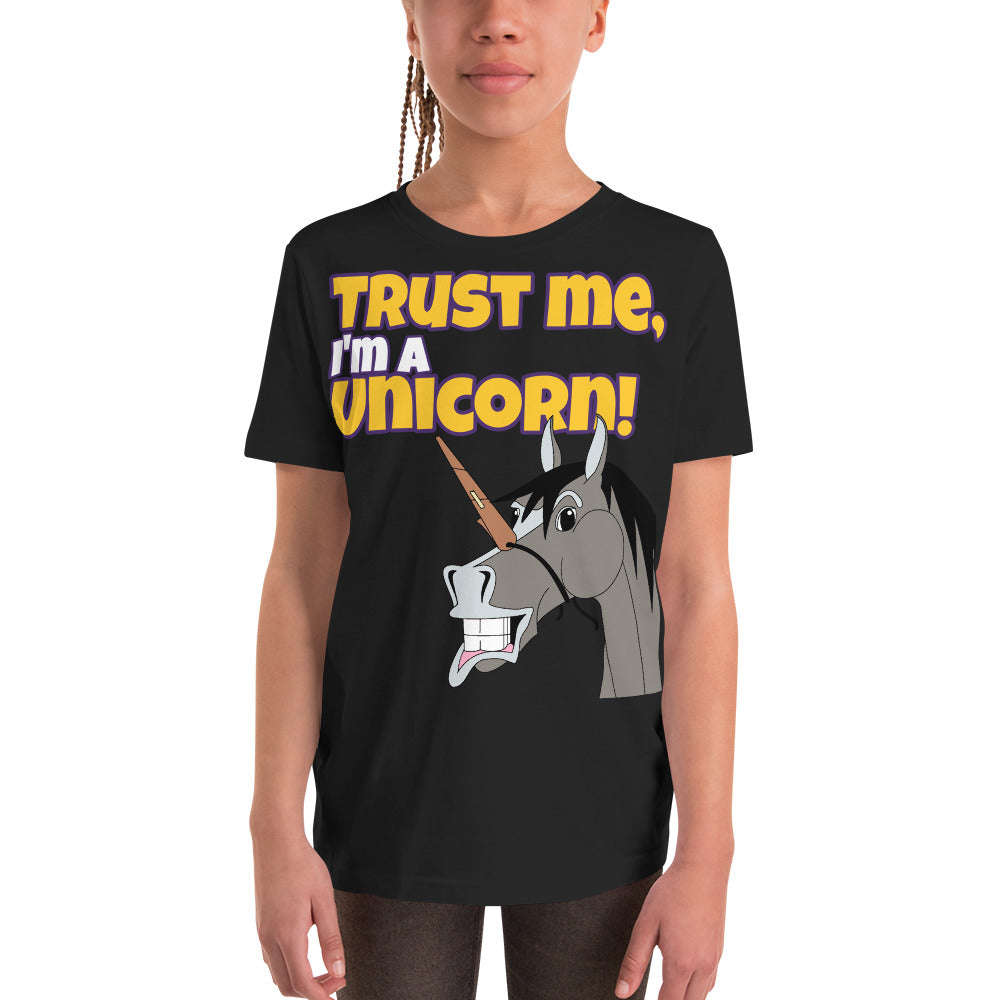 The Cheeky Horse - Trust Me, I'm A Unicorn Kids T-Shirt