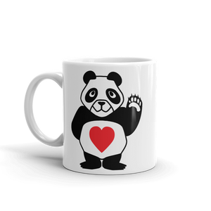 Howdy Panda - Love Heart Mug