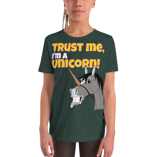 The Cheeky Horse - Trust Me, I'm A Unicorn Kids T-Shirt