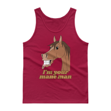 Load image into Gallery viewer, The Cheeky Horse - I&#39;m Your Mane Man Singlet Tank Top