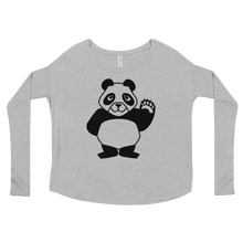 Load image into Gallery viewer, Howdy Panda - Women&#39;s Long Sleeve Shirt