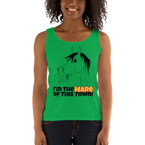 The Cheeky Horse - I'm The Mare Of This Town Ladies Tank Top Singlet