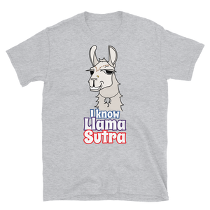 The Cool Llama - I Know Llama Sutra Plain Unisex T-Shirt