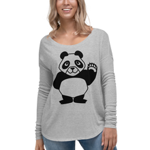 Load image into Gallery viewer, Howdy Panda - Women&#39;s Long Sleeve Shirt