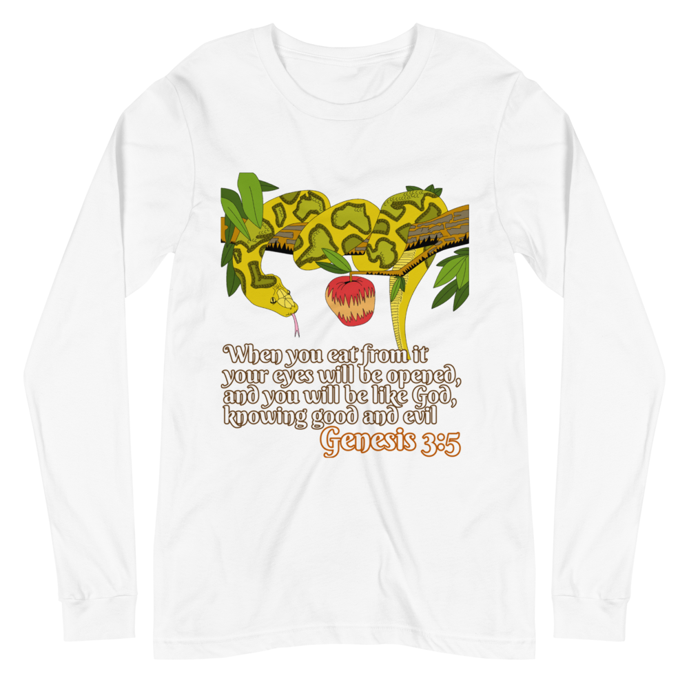 The Serpent - Genesis 3:5 Long Sleeve Shirt