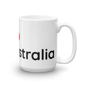 Australia - I Love Australia Kangaroo Mug (Brown)