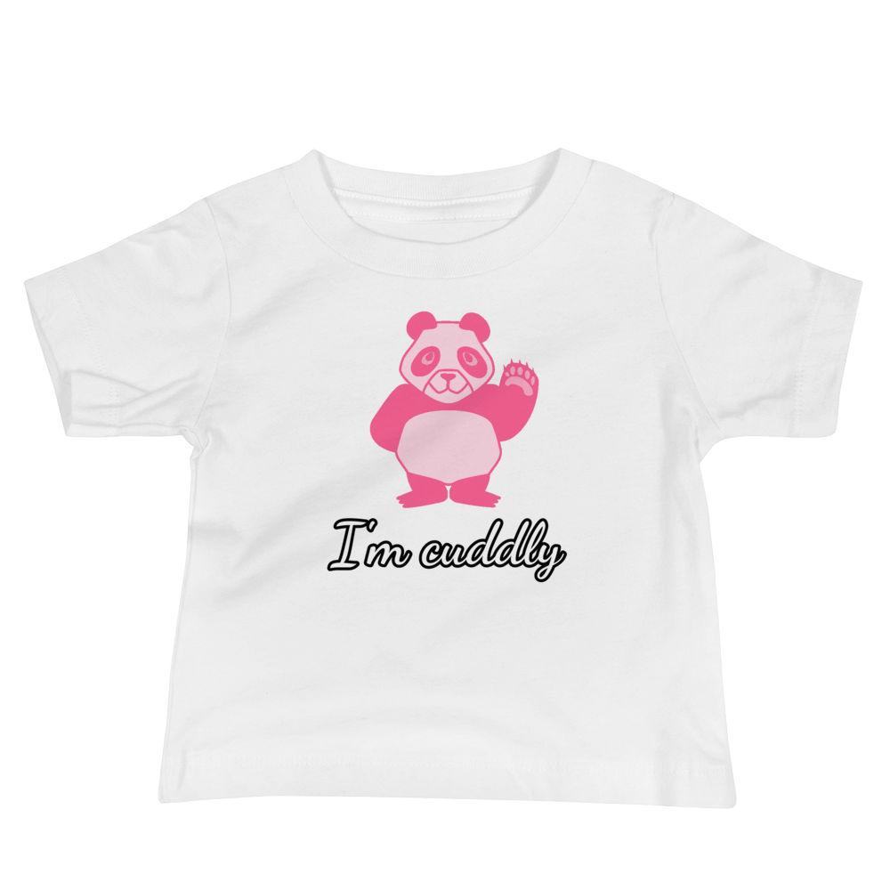 Howdy Panda - I'm Cuddly Baby T-Shirt Pink