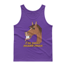 Load image into Gallery viewer, The Cheeky Horse - I&#39;m Your Mane Man Singlet Tank Top