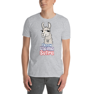 The Cool Llama - I Know Llama Sutra Plain Unisex T-Shirt