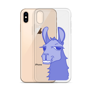 The Cool Llama - iPhone Case Blue