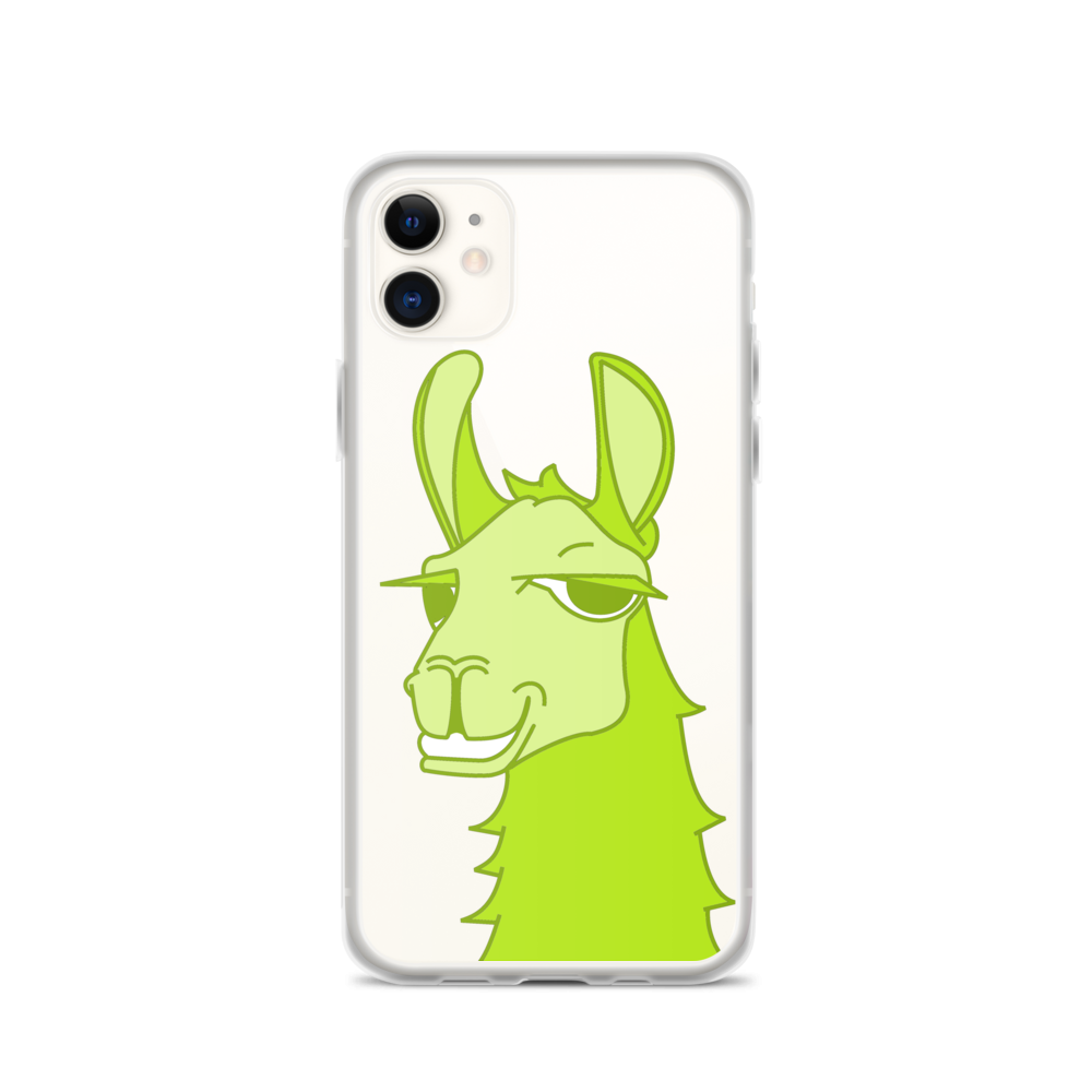 The Cool Llama - iPhone Case Green