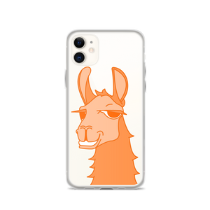 The Cool Llama - iPhone Case Orange