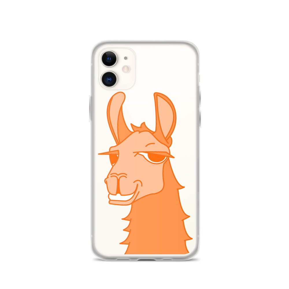 The Cool Llama - iPhone Case Orange